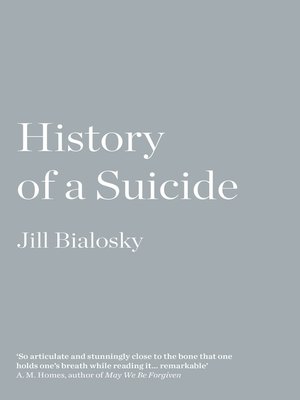 cover image of History of a Suicide